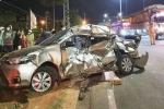 Nữ tài xế ôtô bị xe tải tông tử vong