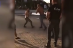 Mất 10 giây, võ sĩ MMA đánh chết tươi nhà vô địch cử tạ thế giới ngay trên phố