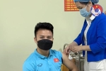 Toàn bộ cầu thủ tuyển Việt Nam hoàn thành tiêm vắc xin Covid-19 vào sáng nay