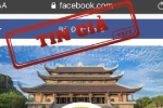 Giả mạo Facebook chùa Bái Đính kêu gọi từ thiện