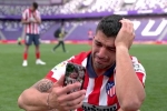 Suarez khóc sau chức vô địch của Atletico