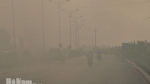 Khói cuối mùa gặt đốt bỏng thành phố Phủ Lý, người dân sống trong cảnh ngột ngạt khó chịu