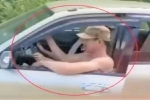 Quảng Bình: Xử phạt đôi nam nữ trong clip 'ngồi chung ghế lái ôtô' lao vun vút trên đường
