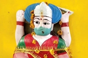 Hình ảnh mới nhất tại đền thờ 'thần corona' ở Ấn Độ
