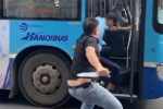 Điều tra vụ nhân viên xe buýt bị kề dao vào cổ ở Hà Nội