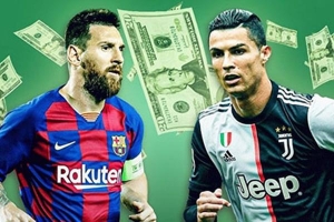 5 siêu sao nhận lương khủng nhất thế giới: Messi bỏ xa Ronaldo dù bị giảm 50% ở Barca