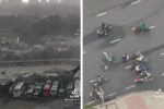 2 đoạn clip ghi lại cảnh giông lốc kinh hoàng, tốc cả mái tôn ở Sài Gòn chiều nay khiến người người khiếp đảm