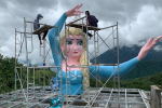 Tượng Nữ hoàng Băng giá ở Sa Pa bị tháo dỡ