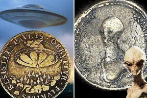 Hình ảnh UFO và người ngoài hành tinh xuất hiện trên đồng tiền cổ, giới chuyên môn 'dậy sóng': Kim tự tháp không phải do con người xây dựng?