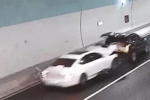 Clip: Đỗ xe giữa hầm cao tốc để lấy đồ, 2 người phụ nữ bị xe đằng sau tông trực diện với tốc độ cao khiến 1 người tử vong tại chỗ