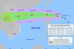 Dự báo đường đi của bão Kompasu sắp vào Biển Đông