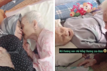 Mẹ già 105 tuổi khóc nức nở khi gặp con gái 80 sau 3 tháng giãn cách: 'Má nhớ con mà không biết con ở đâu'