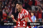 Kết quả Atletico 2-2 Real Sociedad: Suarez giải cứu nhà vô địch
