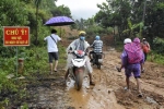 Núi lở gây nguy hiểm cho hàng nghìn người dân ở Quảng Ngãi, Bình Định