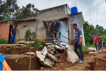 CLIP: Cận cảnh sụt lún, trượt đất kinh hoàng tại TP Bảo Lộc