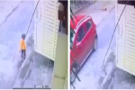 Bé gái đang đi bộ bị ôtô đâm bay lên lề đường, clip 17 giây ngắn ngủi 'bóc' khoảnh khắc vô lương tâm của tài xế