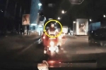 Clip: Say rượu, nữ tài xế tông văng hai cảnh sát đi xe máy