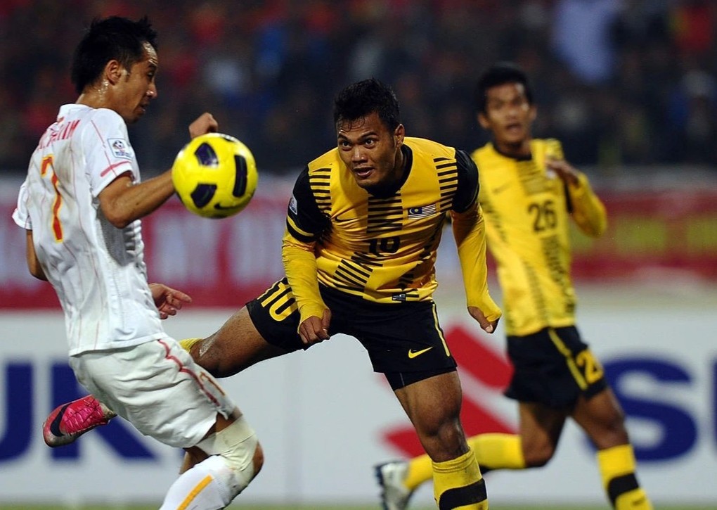 Safee Sali (số 10) biến tuyển Việt Nam trở thành cựu vương từ bán kết AFF Cup 2010.