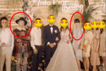 Chưa từng lộ: Sơn Tùng - Hải Tú cùng xuất hiện trong 1 đám cưới, chiếc váy suông che bụng của 'nàng thơ' khiến netizen dồn sự chú ý