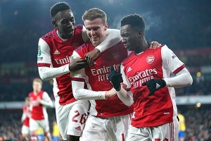 Kết quả Arsenal 5-1 Sunderland: Nketiah lập hat-trick, Pháo thủ đại thắng ở tứ kết cúp Liên đoàn