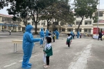 Học sinh khối 1, 2 tại Mê Linh - Hà Nội lại dừng đến trường