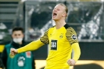 Haaland lập cú đúp trong trận thắng 5-1 của Dortmund