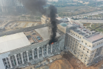 NÓNG: Cháy lớn tại trụ sở Tòa án Nhân dân TP Hà Nội đang xây dựng