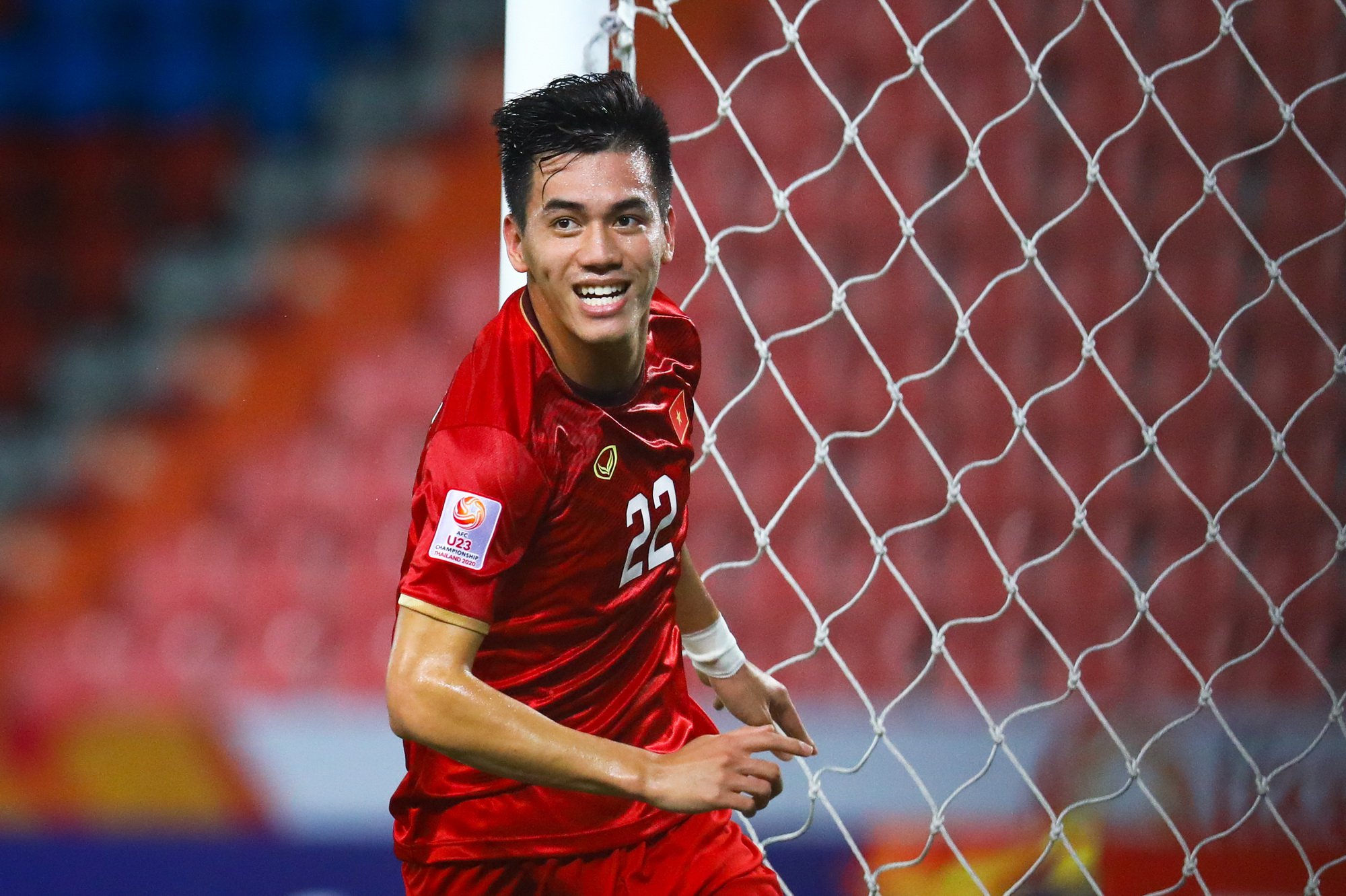 ​  Tiến Linh là chân sút tốt nhất của tuyển Việt Nam tại vòng loại thứ ba World Cup 2022 với 2 bàn. Ảnh: Minh Chiến.