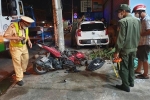 Ôtô tông 2 xe máy khiến 3 người bị thương phải nhập viện cấp cứu
