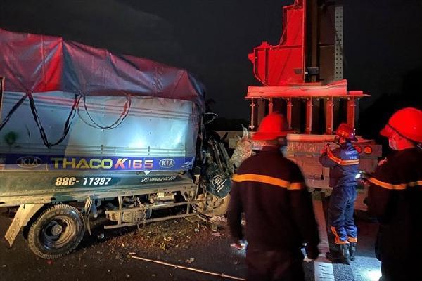 Tai nạn giao thông trên cao tốc Hà Nội - Hải Phòng, 2 người tử vong
