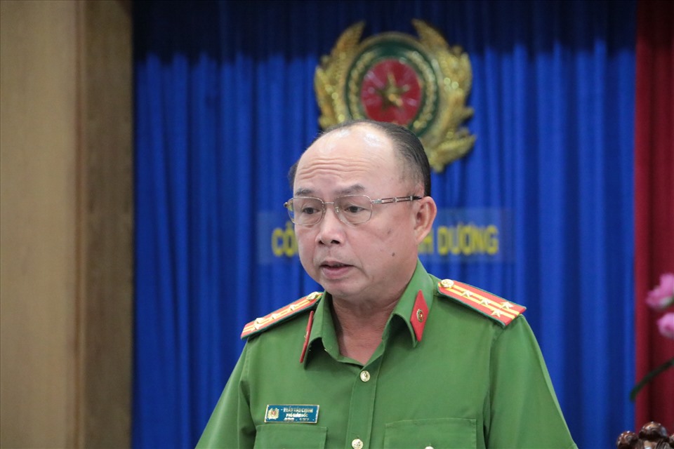 Đại tá Trần Văn Chính - Phó Giám đốc Công an tỉnh Bình Dương. Ảnh: Đình Trọng.