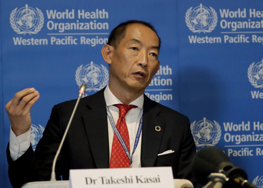 Ông Takeshi Kasai, giám đốc WHO khu vực Tây Thái Bình Dương. Ảnh: AP.