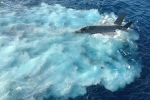 Hình ảnh tiêm kích F-35C rơi ở Biển Đông