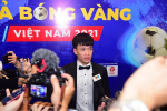 Hoàng Đức hạnh phúc, bất ngờ khi nhận Quả bóng vàng Việt Nam 2021