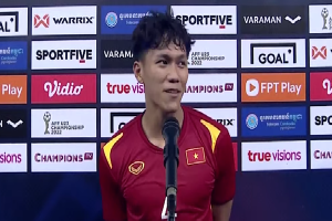 Cầu thủ ghi bàn duy nhất cho U23 Việt Nam trận chung kết: 'Bàn thắng này em dành tới những bạn bị Covid và...'