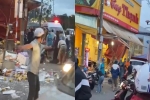 Nóng: Ôtô điên lao vào tiệm bánh mì, nhiều người bị thương