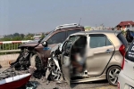 2 ôtô nát đầu sau tai nạn, một lái xe ngồi bất động trước vô lăng