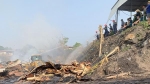 Bắc Giang: Cháy lán bóc gỗ của hộ dân ở huyện Yên Thế