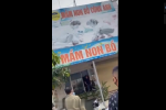 Người đàn ông cầm dao 'hổ báo', đòi chém người trước cổng trường mầm non ở Thái Nguyên
