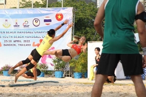 Thắng Thái Lan, bóng ném bãi biển nữ Việt Nam vô địch châu Á