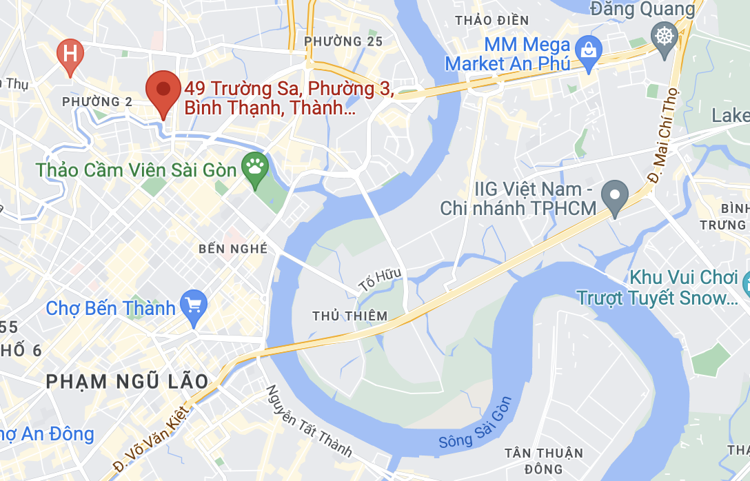 Vụ tai nạn xảy ra trên đường Hoàng Sa, quận Bình Thạnh, TP.HCM. Ảnh: Google Maps.