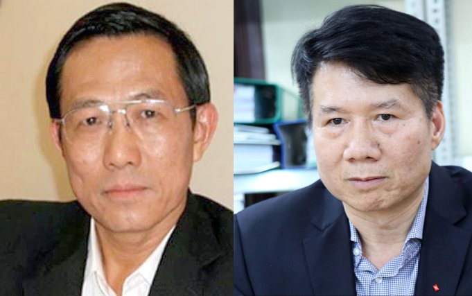 2 cựu Thứ trưởng Cao Minh Quang (trái) và Trương Quốc Cường đều đã bị khởi tố.