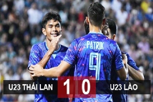 Kết quả U23 Thái Lan 1-0 U23 Lào: U23 Thái Lan tránh được U23 Việt Nam ở bán kết