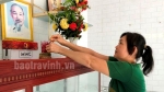 Trà Vinh: Phụ nữ Càng Long lập bàn thờ Bác Hồ trong gia đình