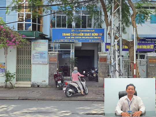 Trung tâm Kiểm soát bệnh tật tỉnh Khánh Hòa và ông Huỳnh Văn Dõng, Giám đốc Trung tâm này.