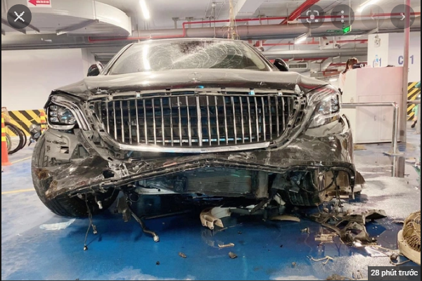 Ai chịu trách nhiệm vụ Mercedes Maybach tông hàng loạt xe trong hầm?