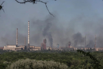 Cháy lớn tại nhà máy hóa chất của Ukraine