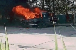 Một người tử vong trong chiếc ôtô bốc cháy
