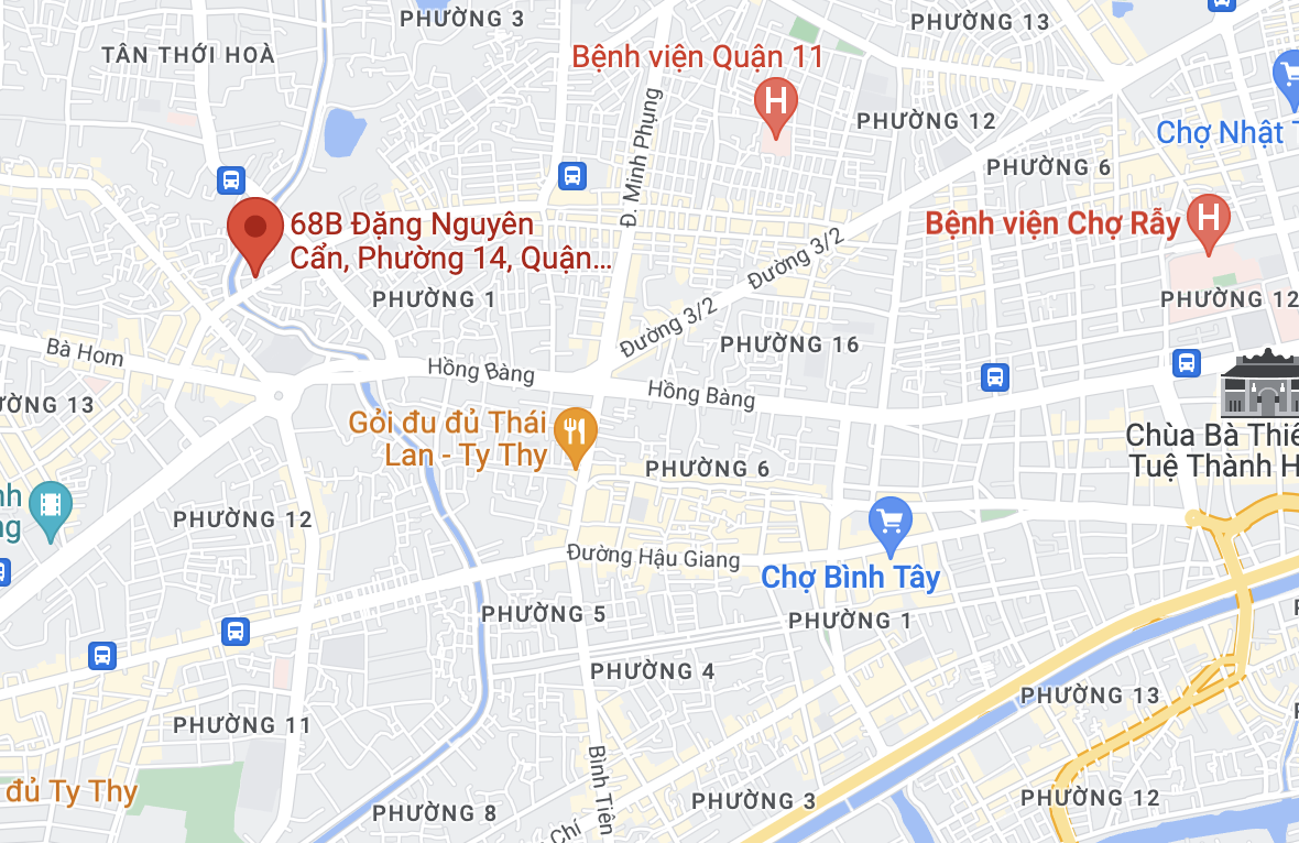 Vụ việc xảy ra trên đường Đặng Nguyên Cẩn, quận 6. Ảnh: Google Maps.
