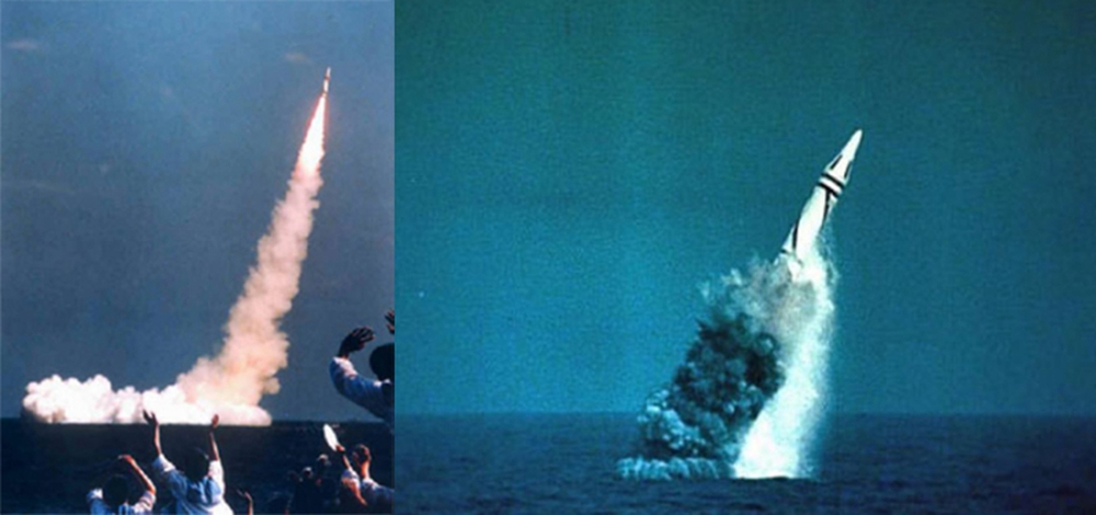 Vụ thử tên lửa phóng từ tàu ngầm của Trung Quốc.